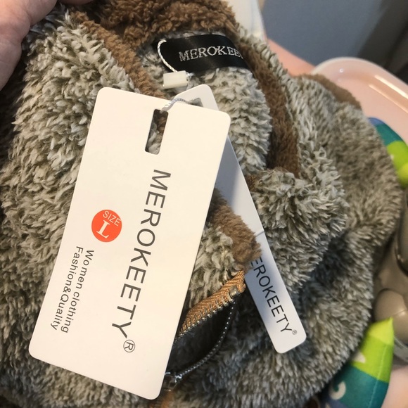 Merokeety NWT winter snow fleece sweater size large - Picture 5 of 5